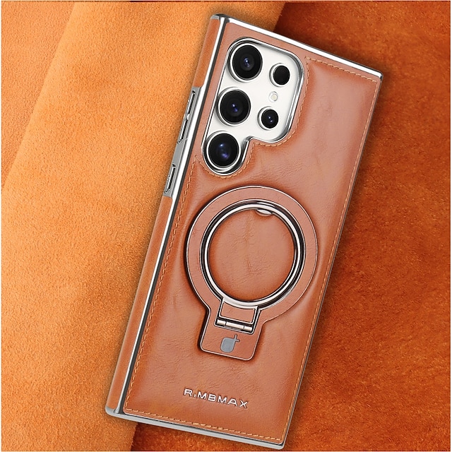  telefon Kılıf Na Samsung Galaxy S25 S24 S23 Ultra Plus Osłona tylna Z podpórką Magnetyczne Odporny na wstrząsy Retro TPU Skóra PU