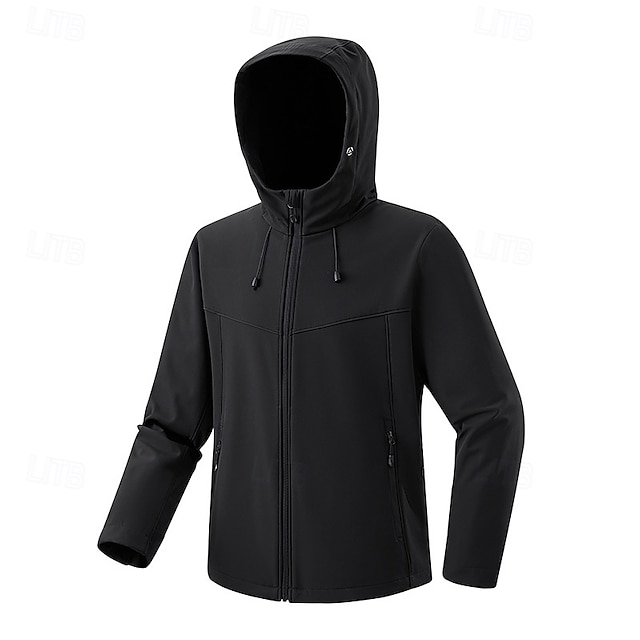  Herren Windjacke Softshelljacke Wanderjacke Außen Wasserdicht Winddicht Langlebig Wanderoutfits Wanderbekleidung Frühling Herbst Oberteil Camping / Wandern / Höhlenforschung Laufen Einfarbig