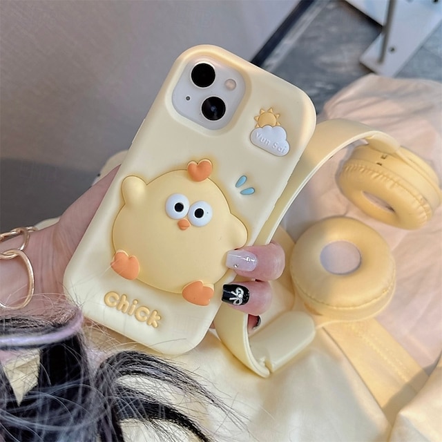  telefon Etui Til iPhone 16 Pro Max Plus 15 14 Pro Max Plus 13 Pro Max Bagcover Genoplev stress Stødsikker 3D-tegneseriefigur Silikone