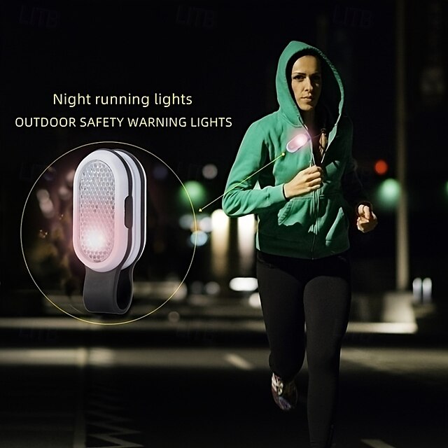  Portable Mini LED Collar Clip Lamp - Hands-Free Light for Camping & Hiking