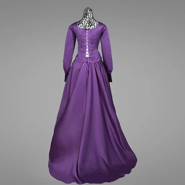 Retro Vintage Medieval Renaissance Dress Prom Dress Queen Viking Fancy ...