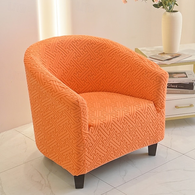  Copridivano semicircolare in jacquard, copridivano singolo, copridivano moderno e minimalista a forma di U, copridivano semicircolare piccolo tutto incluso.