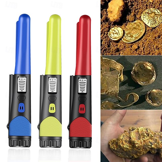  metaaldetector, draagbare metaaldetector met hoge gevoeligheid en led-indicator met één knop