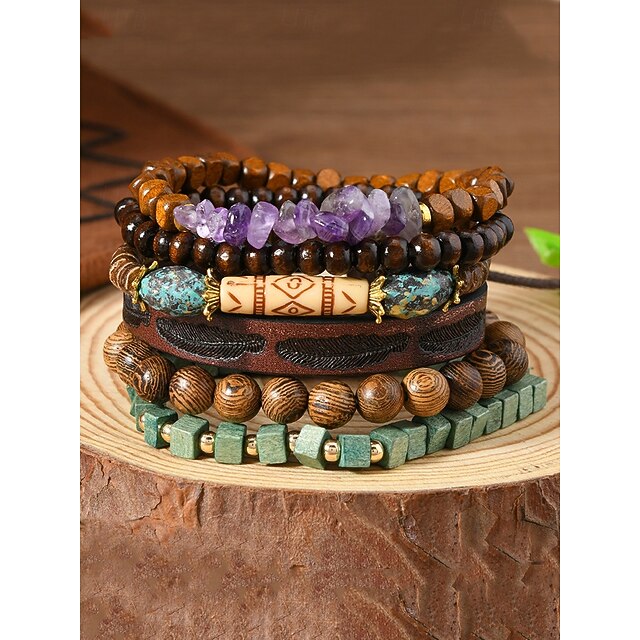 ATV gli amanti set di 4 pezzi Perline boho bangle Bracciale collezione - Italia