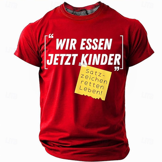  Lustige T Shirts MäNner Satzzeichen Retten Leben Bedruckt Herren Bekleidung