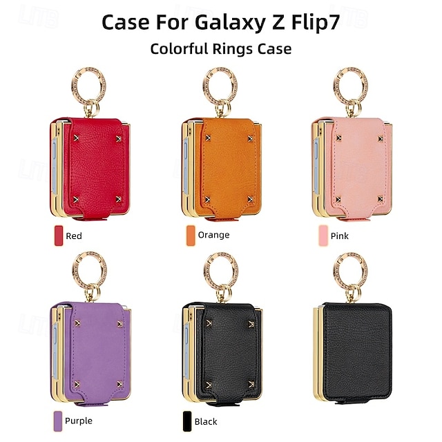  電話 ケース 用途 サムスンのギャラクシー Zフリップ7 Zフリップ6 Z Flip 5 Z Flip 4 Z Flip 3 バックカバー 全身保護 リングバックル 耐衝撃 レトロ風 TPU PUレザー