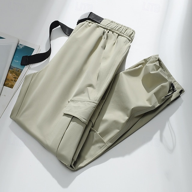 Herren Cargohosen Wanderhosen Regenhose zum Wandern Wasserdichte Hosen Winter Außen Normale Passform Wasserdicht Winddicht Unterteile Tasche Dunkelgrau Schwarz Camping / Wandern Laufen XS S M L XL