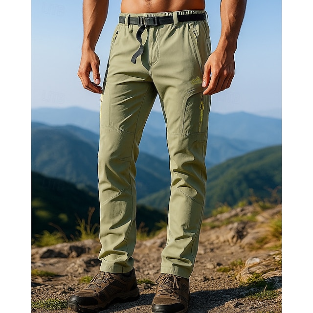  Pánské Dağcı Pantolonu turistické kalhoty Turistické kalhoty do deště Venkovní Běžný Voděodolný Větruvzdorné Lehká váha Spodní část oděvu Kapsy Černá Armádní zelená Outdoor a turistika Běh S M L XL