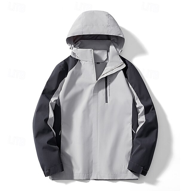  Hombre Cortavientos Chaqueta Chaqueta para senderismo Chaqueta rígida Al aire libre Impermeable Resistente al Viento Trajes de senderismo Ropa de senderismo Primavera Otoño Camiseta Camping