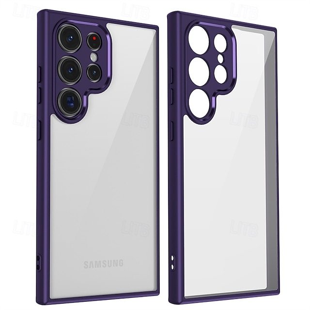  Phone Case For Samsung Galaxy S25 Plus S25 Ultra S24 Ultra Plus S24 FE S23 Ultra Plus A55 A35 A25 A15 5G Back Cover Translucent Shockproof PC