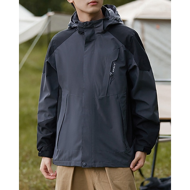  Ανδρικά Μπουφάν Softshell Jachetă de Drumeție Μπουφάν με σκληρό κέλυφος Εξωτερική Αδιάβροχη Αντιανεμικό Ρούχα πεζοπορίας Ρούχα πεζοπορίας Άνοιξη Φθινόπωρο Μπολύζες