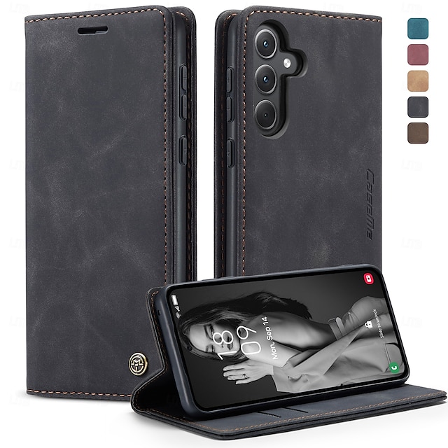  teléfono Funda Para Samsung galaxia A73 A21s Gire la tapa Caballete Antigolpes TPU Cuero de PU