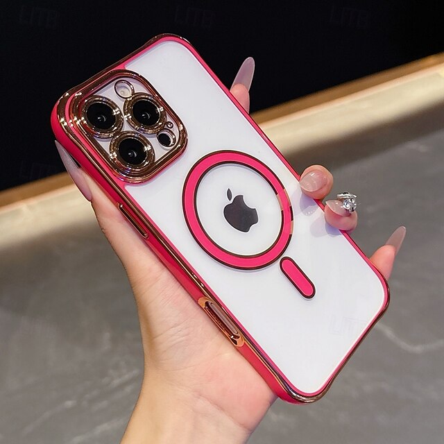  telefon fodral Till iPhone 16 Pro Max Plus iPhone 16 Plus iPhone 15 Pro Max Plus iPhone 15 14 Pro Max Plus Skal Magnet Stötsäker Akrylfiber
