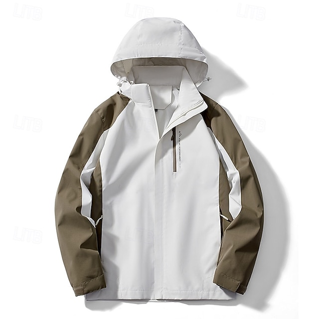  Hombre Cortavientos Chaqueta Chaqueta Softshell Chaqueta para senderismo Al aire libre Impermeable Resistente al Viento Trajes de senderismo Ropa de senderismo Primavera Otoño Camiseta Camping