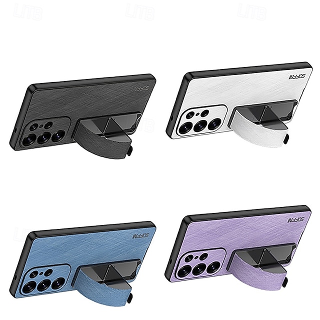  telefono Custodia Per Samsung Galaxy S25 Ultra S24 Ultra S23 Ultra Copertura Posteriore Con Cinturino da Polso Resistente agli urti Retrò PC