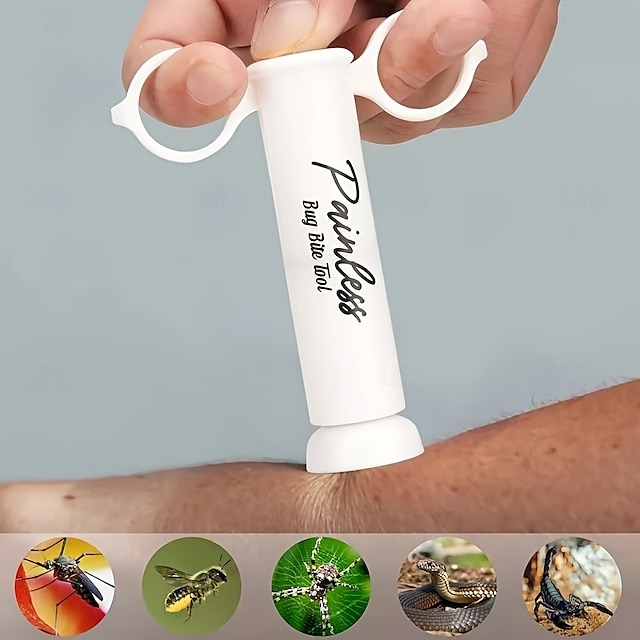  真空毒抽出器 1個、蚊や蜂の刺されの吸引ツール、アウトドアサバイバル緊急キット、ヘビに噛まれた時の毒抽出ポンプ