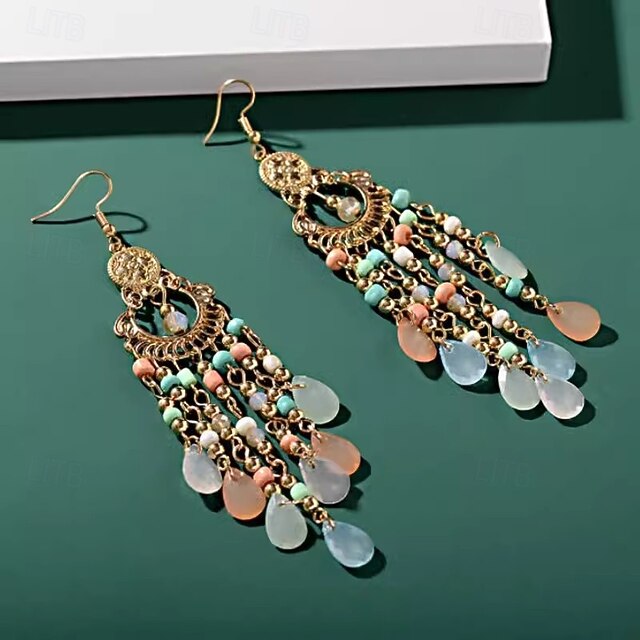 1 Pair Earrings For Women's Street Date Beach Alloy Vintage Style3