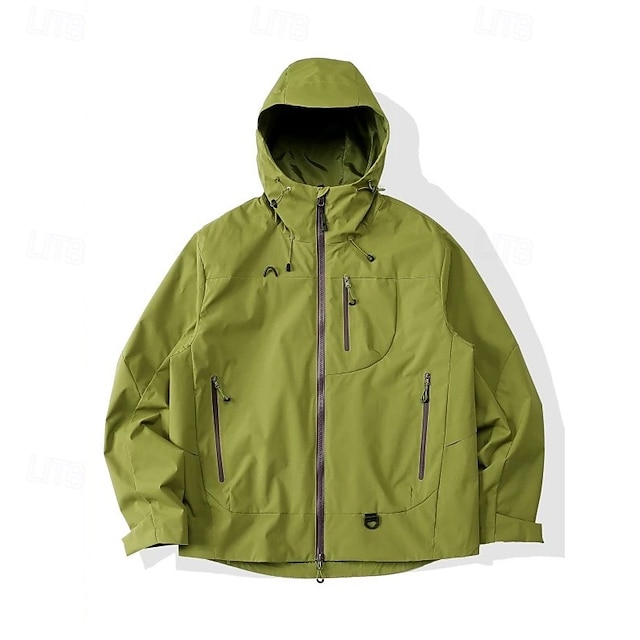  Damen Windjacke Softshelljacke Wanderjacke Außen Wasserdicht Winddicht Wanderoutfits Wanderbekleidung Winter Herbst Oberteil Camping / Wandern / Höhlenforschung Laufen Einfarbig Gelb Purpur Grün