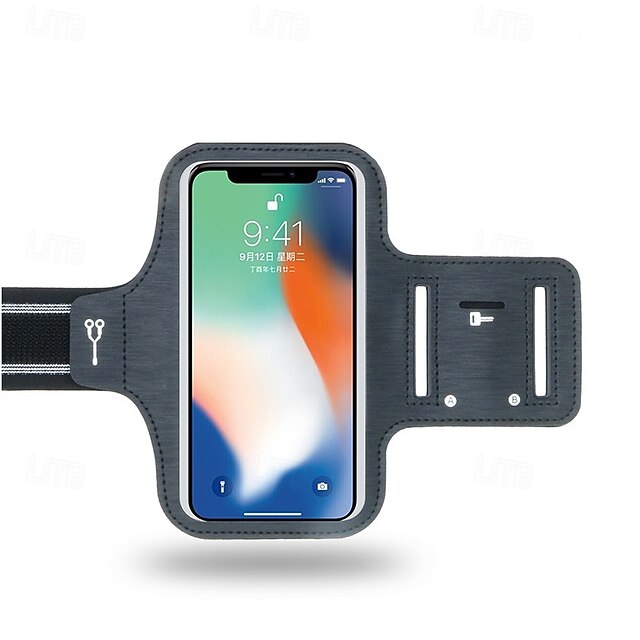  Чехол-браслет Беговая повязка Держатель для iPhone для Марафон Бег Спортивные сумки Сенсорный дисплей Защита от влаги Светоотражающая лента Tactel Муж. Жен. Сумка для бега