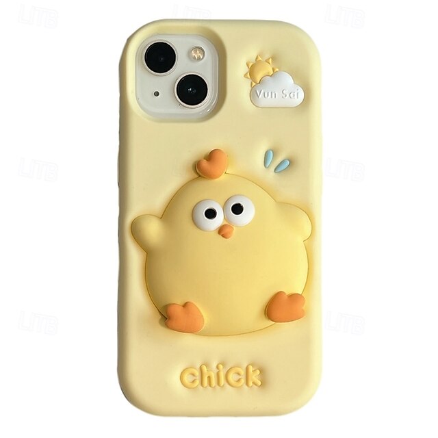  telefoon hoesje Voor iPhone 16 Pro Max Plus iPhone 15 14 Pro Max Plus iPhone 13 Pro Max Achterkant Herbeleef stress Schokbestendig 3D-cartoon Siliconen