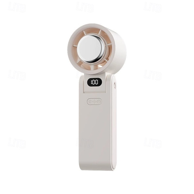  Outdoor Foldable Portable Handheld Fan Mini Cooling Rechargeable 3600mAh 100-level Free Control High Speed Turbo Fan