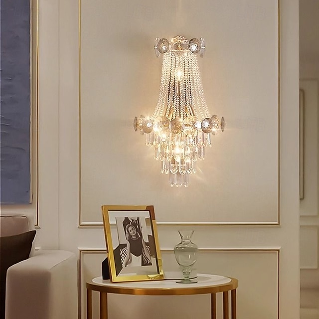  arandelas de parede internas douradas, arandela de 1 luz, luminárias de parede modernas, arandelas de parede estilo fazenda com cúpula de vidro transparente, luzes de parede para sala de estar,