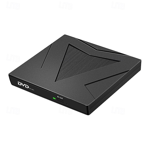  Lettore DVD esterno USB3.0 tipo C, masterizzatore DVD-RW per uso domestico, lettore e registratore a due porte per computer portatile.