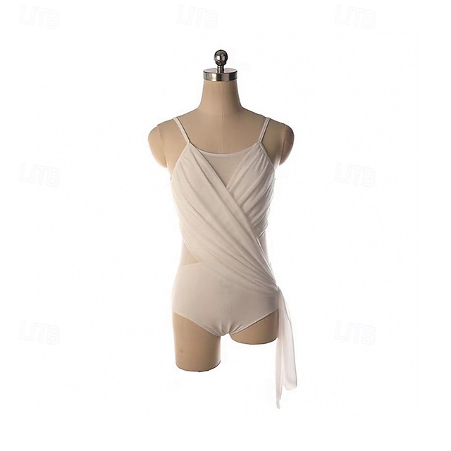  Abito da pattinaggio artistico Per donna Ragazze Pattinaggio sul ghiaccio Vestito Nero Patchwork Foro per il pollice Rete Spandex Elasticizzato Allenamento Professionale Competizione Vestiti da