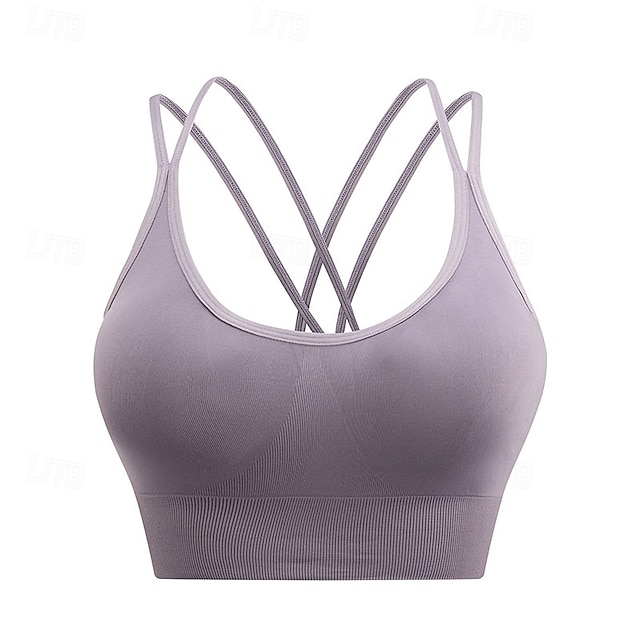  Soutien-gorge Rembourré Haut de Soutien-Gorge Soutien-Gorges de Sport Femmes Soutien-Gorges de Sport ​Brassière Soutien-Gorge Top Réglable Séchage Rapide Léger Entraînement en salle Danse Course Des