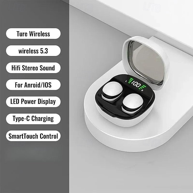  696 MINI01 Trådlösa hörlurar TWS-hörlurar I öra Bluetooth 5.3 Stereo Surroundljud Inbyggda Mikrofoner för Apple Samsung Huawei Xiaomi MI Gymträning Skidåkning Camping / vandring för kontorsaffärer
