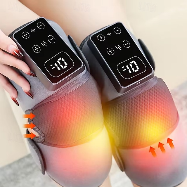  Massaggiatore multifunzione per gambe e ginocchia, riscaldamento articolare, massaggio vibrante, supporto per gomiti e spalle, ginocchiera termica per la circolazione sanguigna.