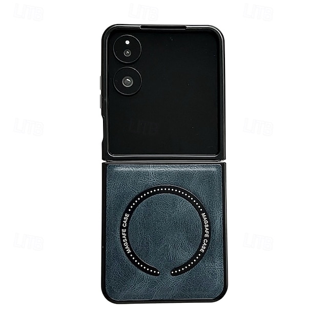  τηλέφωνο tok Για Samsung Galaxy Z Flip 7 Z Flip 6 Z Flip 5 Z Flip 4 Z Flip 3 Πίσω Κάλυμμα Μαγνητική Ανθεκτική σε πτώσεις Ρετρό TPU PU δέρμα