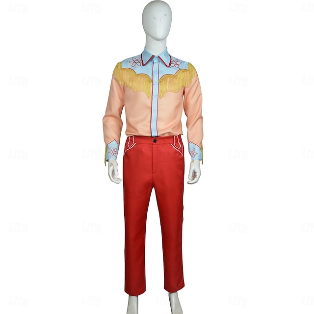  Înapoi în viitor (1985) Marty McFly Bluză / Cămașă Pantaloni Costum de carnaval Costum Cosplay Film Cosplay for Bărbați Adulți Halloween Mascaradă Performanță Petrecere Comic Con