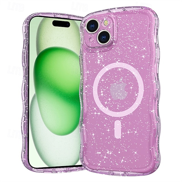  telefon Etui Til iPhone 17 Pro Max 17 Air 16 15 Pro Max Plus Bakdeksel Magnetisk adsorpsjonsveske Gjennomsiktig Magnetisk Støtte trådløs lading TPU