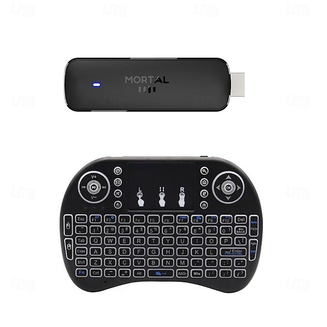  Mortal Android 14 TV Stick Full HD 4K 1080P WiFi 6 Google Voice NETFLIX Youtube Q8 BT5 24Fps Wireless Video Decode Media Player