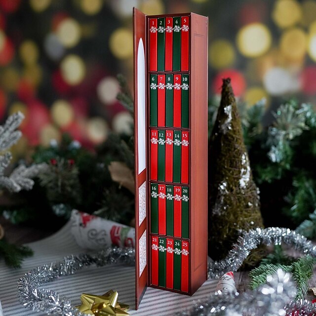Mini Book Ornament Adventskalender 2025, Boeken Liefhebbers Geschenken Aftelkalender Boekenliefhebbers