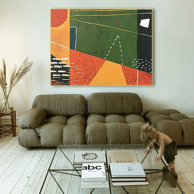  Peinture à l'huile faite à la main sur toile, décoration murale, image abstraite moderne, texture, pour la maison, le salon, toile roulée (sans cadre)