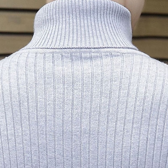 Maglione Donna Autunno Inverno A Costine Con Dolcevita E Bottoni Metallici - Maniche Lunghe, Largo, Caldo, Colore Unito - Taglie Dalla S Alla XXL