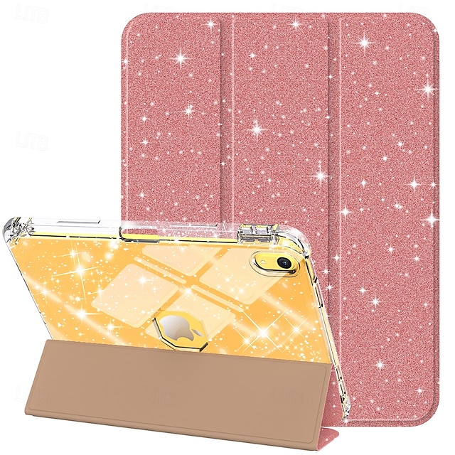  Tableta Carcasa Funda Para Apple iPad 10.9'' 10 ipad 9th 8th 7th Generation 10.2 inch Portalápiz Soporte triple Protector de cuerpo completo Brillante TPU Cuero de PU