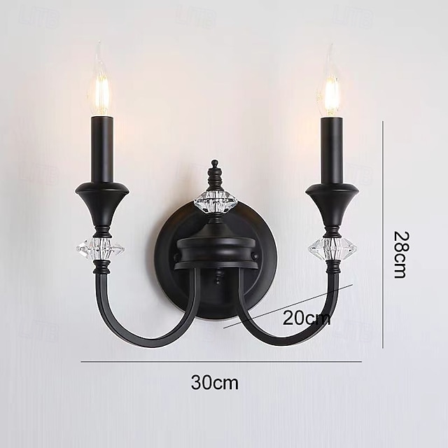  aplice de perete negre &Aplice de perete aurie cu 1 lumină, corpuri de iluminat moderne de perete, aplice de perete în stil rustic cu abajur din sticlă transparentă, aplice pentru living, dormitor,