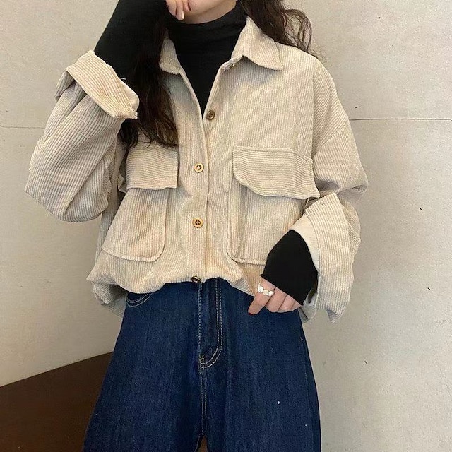  Damesoverhemd effen kleur elegant vintage dagelijks lange mouw bisschopsmouw overhemd kraag lange tops werk dagelijks uitgaan roze bruin abrikoos lente herfst winter lente, herfst, winter