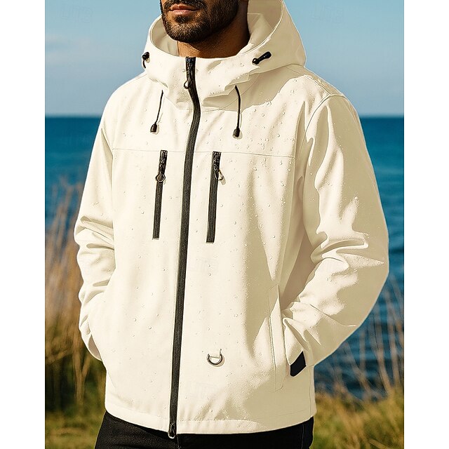 Men's Windbreaker Softshell Jacket Hiking Jacket Outdoor Waterproof ...