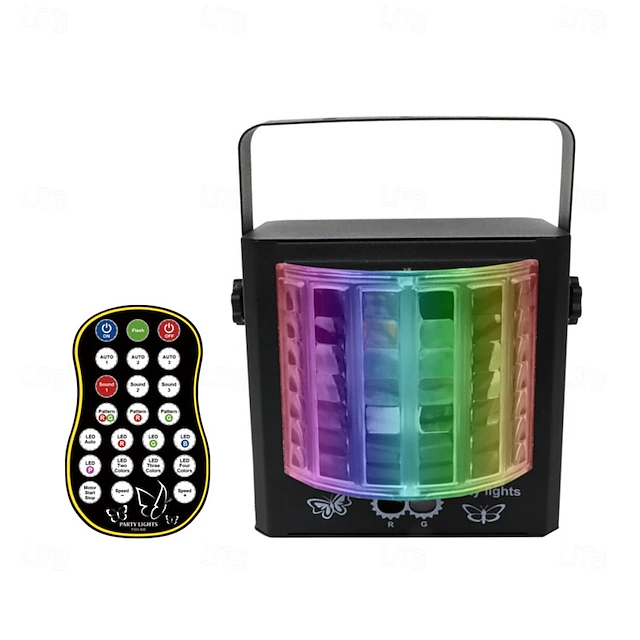 Party Lights DJ Disco Lights Gift LED Stage Lighting mini Butterfly ...