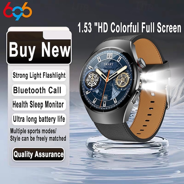 SK45PRO Умные часы 1.53 дюймовый Смарт Часы Bluetooth Контроль температуры Педометр Напоминание о звонке Совместим с Android iOS Женский Мужчины