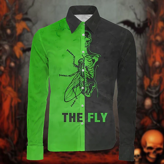 Pumpkin Blouse / Shirt Character Graphic For Men's Adults' Halloween Carnival 3D Print Party Casual Daily4