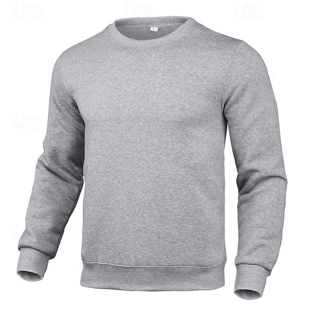  Per uomo Maglia Felpa in pile Maglione Felpa con cappuccio foderata in pile Nero Bianco Giallo Rosa Rosso Girocollo Semplice Sport & Outdoor Casuale Quotidiano Poliestere Streetwear Cool
