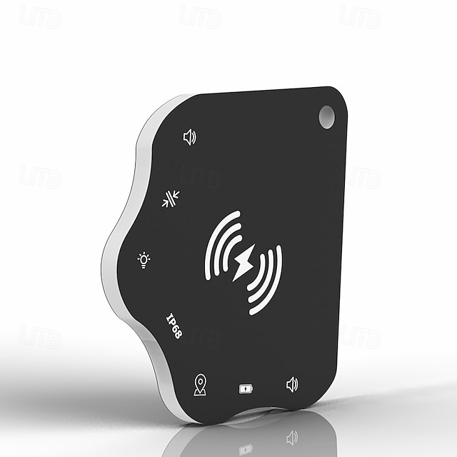  bluetooth (csak iOS) tracke ip68 vízálló, újratölthető okoscímke kulcskereső helymeghatározó hanggal tárgykövető kártya kulcstartóba, poggyászba, hátizsákba, bőröndbe, útlevélbe
