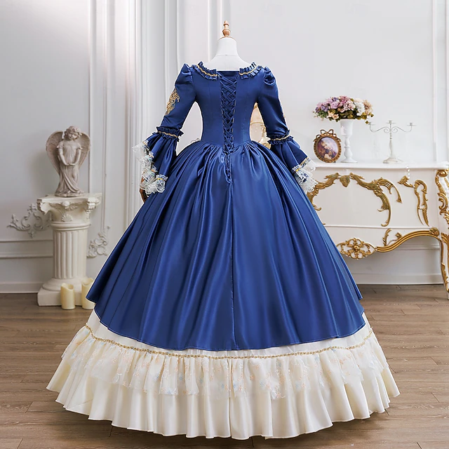 18th Century Women's Rococo Ball Gown Princess Maria Antonietta Rococo ...