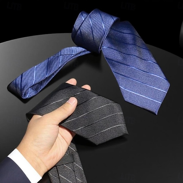  Homme Cravates Classique Rayures et Carreaux Soirée Formelle Date Soirée & Fête