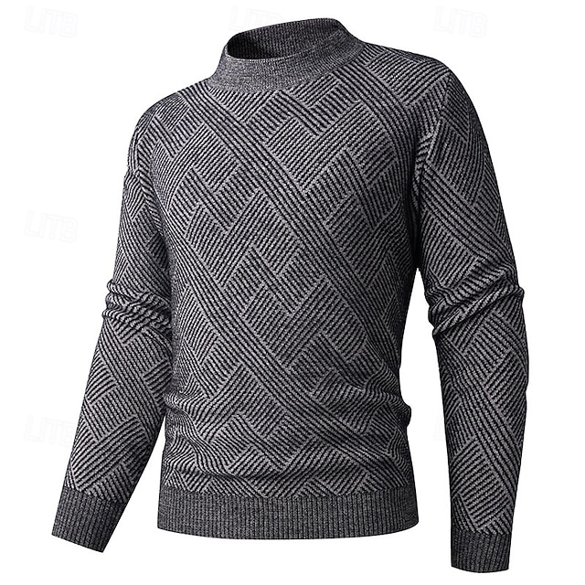  Miesten Neulos Neulepusero Joustin Neuloa Tavalliset topit Kudottu Tiukka Tavallinen poolokaulus Neuleet Nykyaikainen Kausaliteetti Arki-asut Vaatetus Syksy Vaalean harmaa Tumman harmaa M L XL